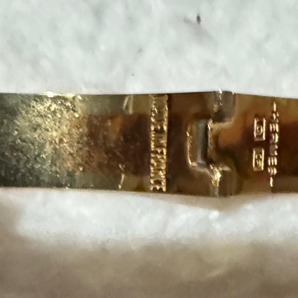 Orange Enamel H Gold-Tone Bracelet